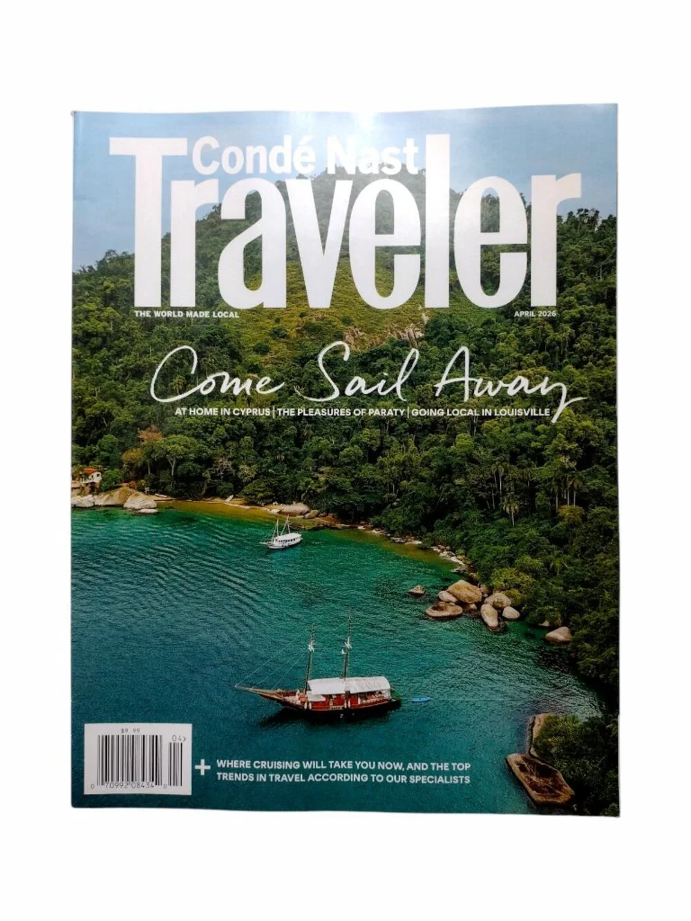Travel Magazine 6 Issue Bundle Conde Nast Traveler, California 2026